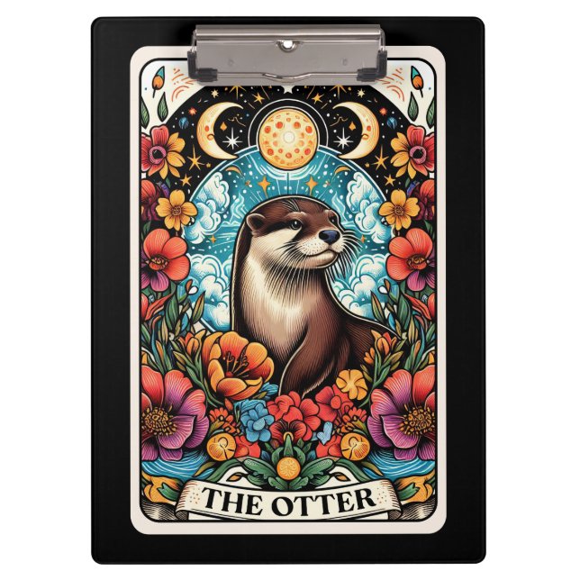 Tarot Otter – Einzigartiges Tier-Tarot  Klemmbrett (Vorderseite)