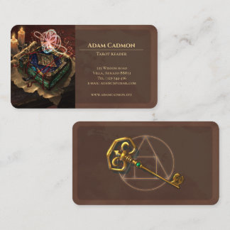 Tarot reader magic esoteric artful Business Card Visitenkarte