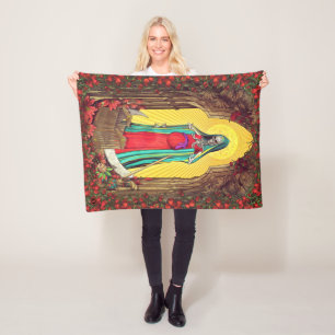 Tarot Sankt Muerte - heiliger Tod Fleecedecke