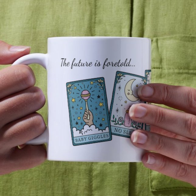 Tarot Schwangerschaft Baby Girl Reveal für Familie Kaffeetasse (Von Creator hochgeladen)