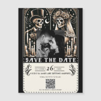 Tarot Skeletons Bräunen Hochzeit speichern das Dat