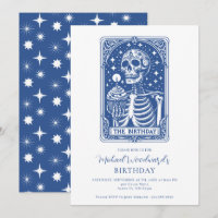 Tarot-Skelett-Blue-Geburtstag