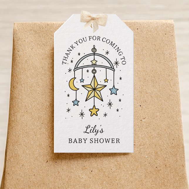 Tarot Stars Baby Boy Shower Thank You Favor Geschenkanhänger (Von Creator hochgeladen)