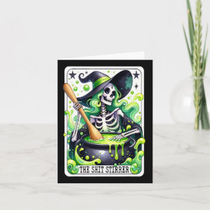 Tarot The Stirrer Funny Halloween Tarot Card Karte