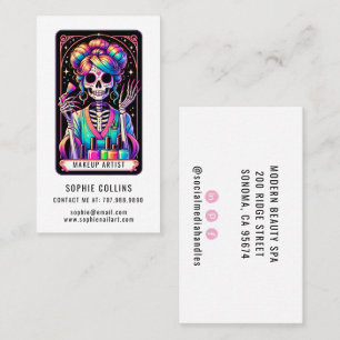 Tarot Theme Makeup Artist Business Card Visitenkarte