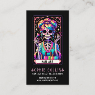 Tarot Theme Nail Tech Nail Art Business Card Visitenkarte