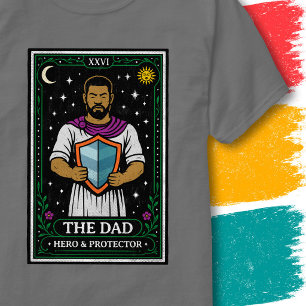 Tarot Vater Karte Vater Held Beschützer Schild Kun T-Shirt