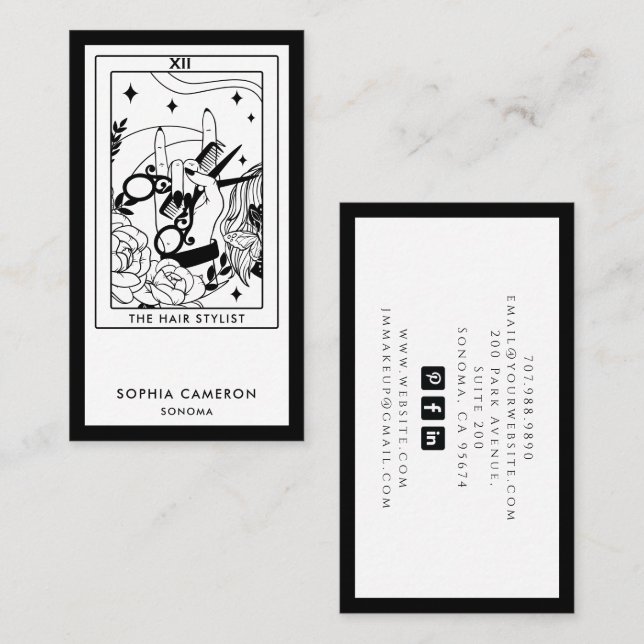 Tarot-Visitenkarte Visitenkarte (Vorne/Hinten)