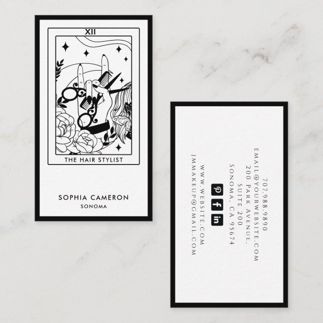 Tarot-Visitenkarte Visitenkarte (Vorne/Hinten)