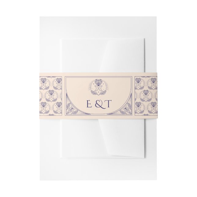 Tarot Wedding Mystic Heart Cutlery Band Blume (Vorderseite Beispiel)