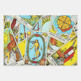 Tarot Wrapping Paper Flat Sheet Set 3 Geschenkpapier Set