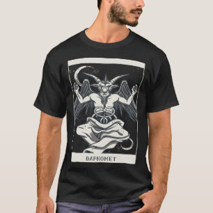 Tarotkarte Baphomet Satan Okkult Gothic Goth Okkul T-Shirt
