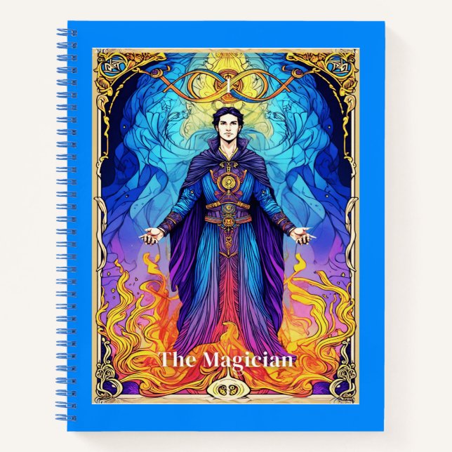 Tarotkarte Der Magier Journal Notizbuch (Vorderseite)