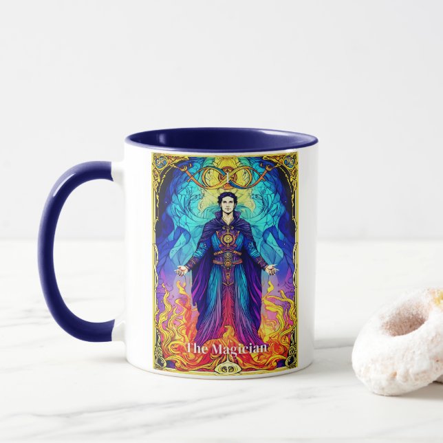 Tarotkarte Der Magier Tasse (Mit Donut)