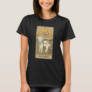 Tarotkarte Der Wagen Und Katze Kosmisches Grafik K T-Shirt