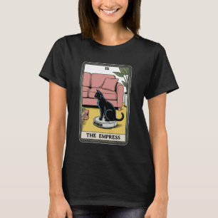 Tarotkarte Die Kaiserin Katze Auf Roboter-Staubsau T-Shirt