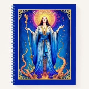Tarotkarte, Königin der Stäbe Journal  Notizbuch