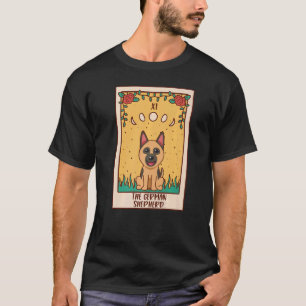 Tarotkarte Okkultmagie Okkultismus Hund Deutscher T-Shirt