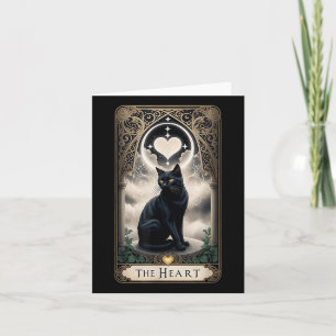 Tarotkarte The Heart I Black Cat Tarotkarte für Ka Karte