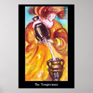 TAROTKARTEN DER VERLORENEN SCHATTEN Die Mäßigkeit Poster