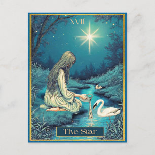 Tarotkarten-Illustration, Der Stern Postkarte