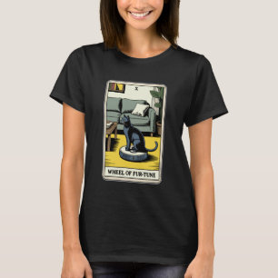 Tarotkarten-Rad des Fur-Tune-Katze-Roboter-Staubsa T-Shirt