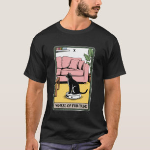 Tarotkarten-Rad des Fur-Tune-Katze-Roboter-Staubsa T-Shirt