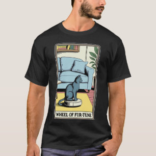 Tarotkarten-Rad des Fur-Tune-Katze-Roboter-Staubsa T-Shirt