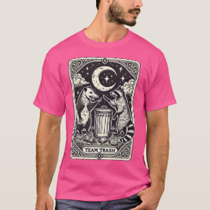 Tarotkarten-Team-Müll-Halbmond-Opossum-Waschbär T-Shirt