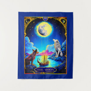 Tarotkartenillustration, Der Mond Wandteppich