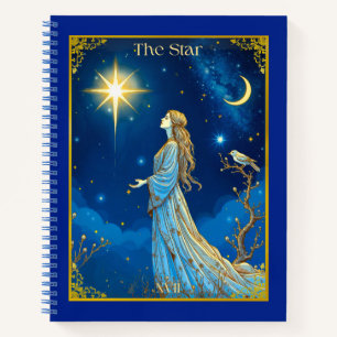 Tarotkartenillustration, Der Stern Notizbuch