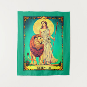 Tarotkartenillustration, Stärke Wandteppich