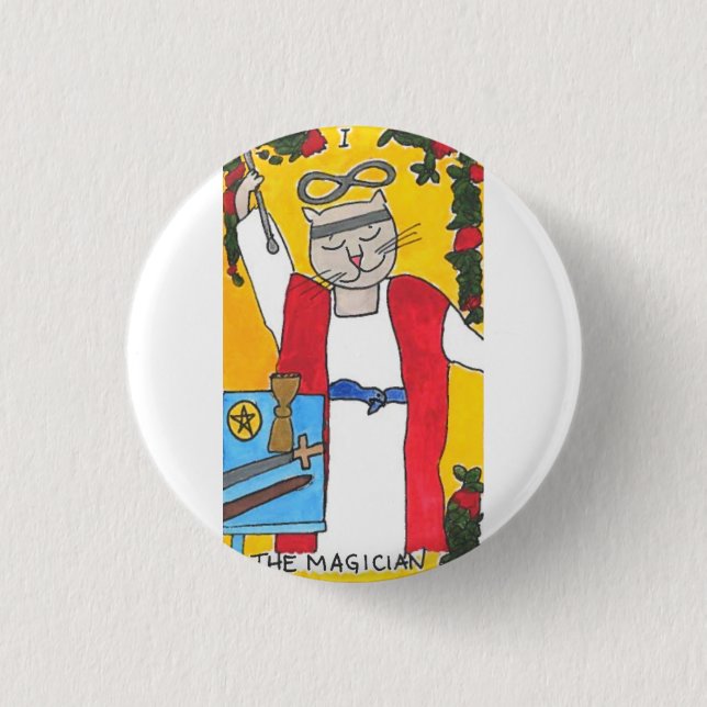 Tarotkats Button (Vorderseite)