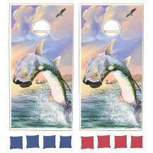 Tarpon-Aktion bei Sunset