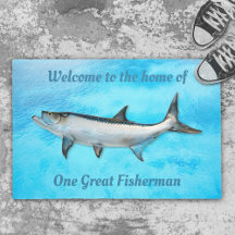 Tarpon Blue Water Großartiger Fischer Spruch Fußma