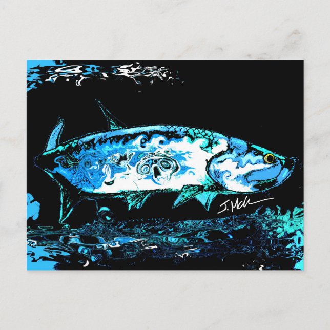Tarpon Blues Postkarte (Vorderseite)