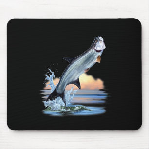 Tarpon Fisch Frische Wassertiere Jagen Fische A Mousepad