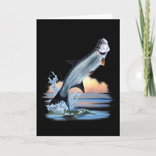 Tarpon-Fisch Süßwasser-Wildtier-Jagd-Angeln A Karte