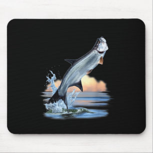 Tarpon-Fisch Süßwasser-Wildtierjagd-Angeln A Mousepad