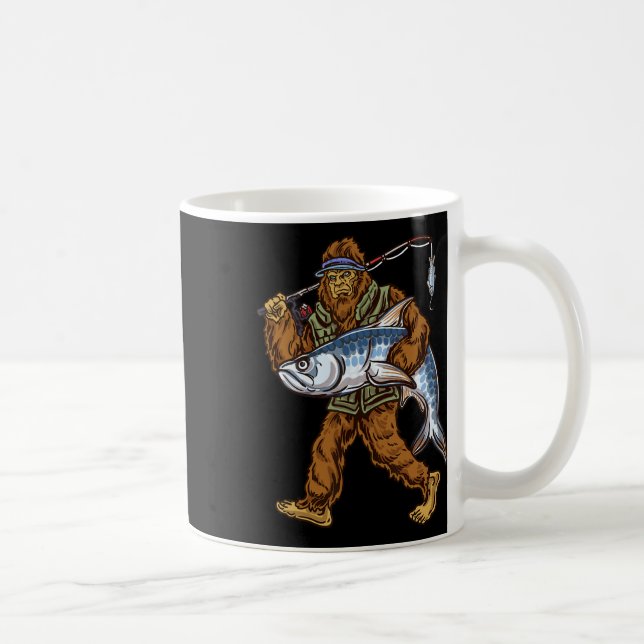 Tarpon Fischen Bigfoot Fischer Kaffeetasse (Rechts)