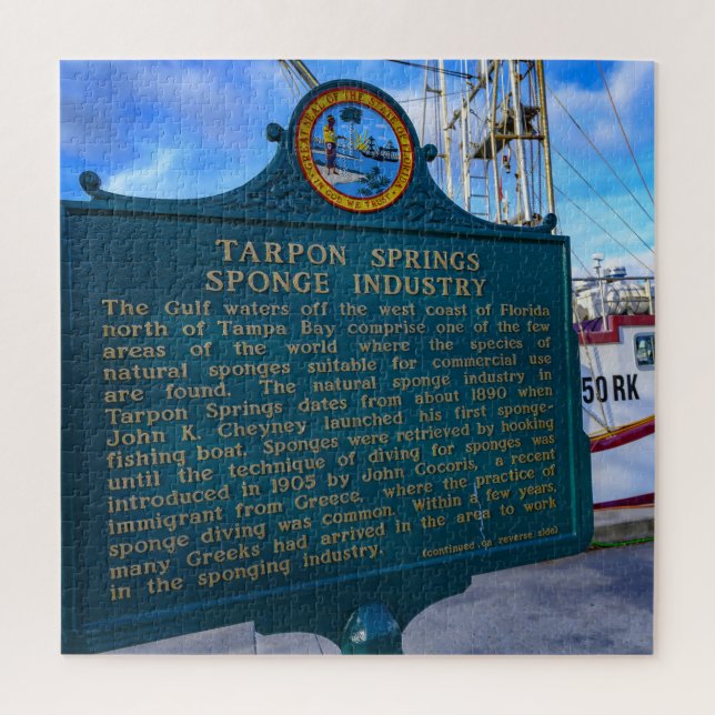 Tarpon Springs Florida Puzzle (Vertikal)