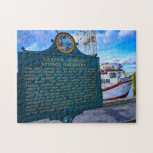 Tarpon Springs Florida Puzzle (Horizontal)