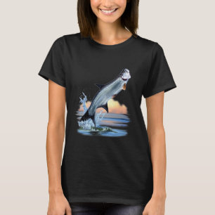Tarpune Fisch Süßwasser Wildtier Jagd Angeln A T-Shirt