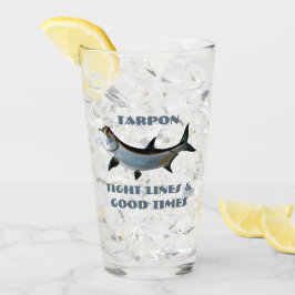Tarpune Fische Feste Linien und gute Zeiten  Glas