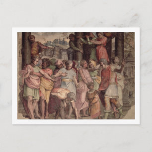 Tarquinius, der stolze Gründer des Jupittempels Postkarte