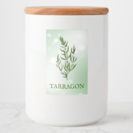 Tarragon Herbs Label Lebensmitteletikett