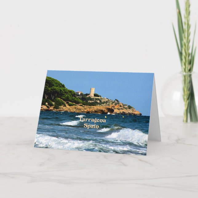 Tarragona, Spanien landschaftlich Karte (Vorderseite)