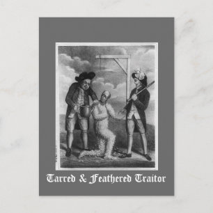 Tarred & Feathered Verräter Postkarte