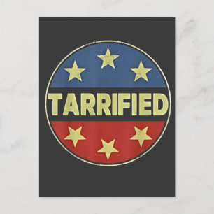 Tarrfied Anit Trump Patriotic American Ankündigungspostkarte