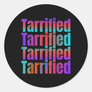 Tarried Funny Political Runder Aufkleber